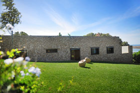 Lawn and side of house